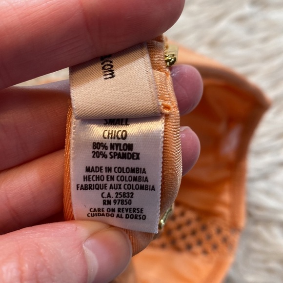 NWT Luli Fama Let’s Be Mermaids Crochet Loops Cutout Sporty Bra Top Sea Shell S - Picture 10 of 11